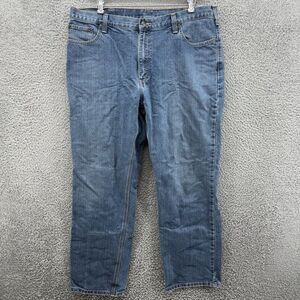 Carhartt Jeans Mens‎ 40x32 Relaxed Fit High Rise Blue Tapered Leg Casual Denim